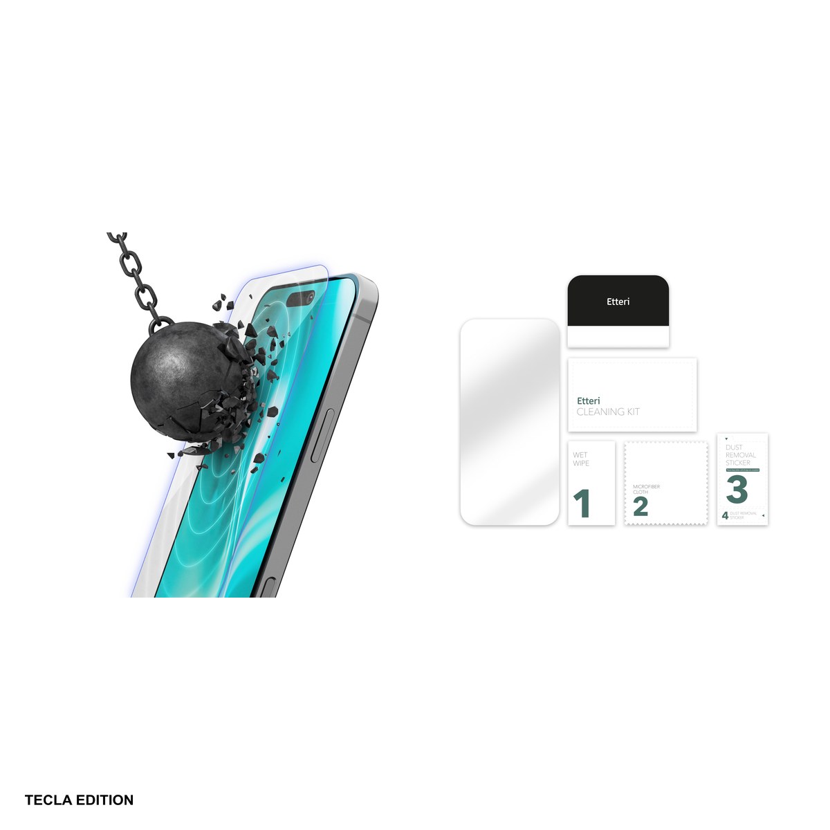 Folie sticla temperata hibrida Etteri pentru Apple iPhone 17 Air [4]
