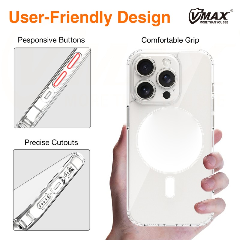 Husa Vmax Acrylic Anti-drop pentru iPhone 12 Pro, Carcasa, Transparent