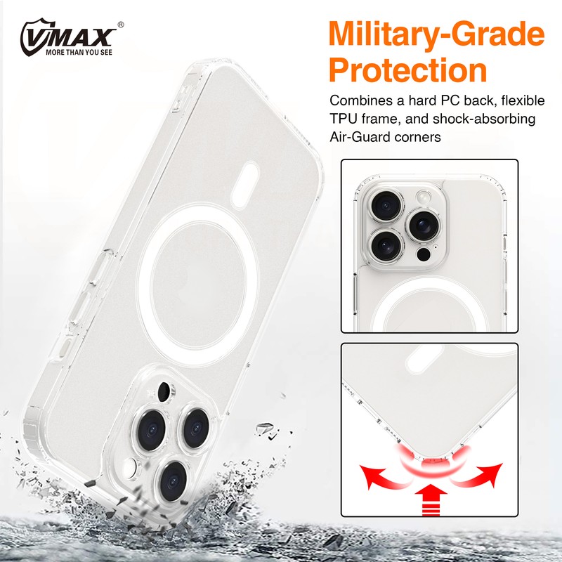 Husa Vmax Acrylic Anti-drop pentru iPhone 12 Pro, Carcasa, Transparent