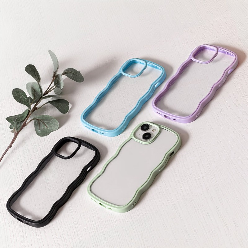 Husa Wave pentru iPhone 13 Pro, Carcasa, TPU (poliuretan termoplastic), PC, Negru