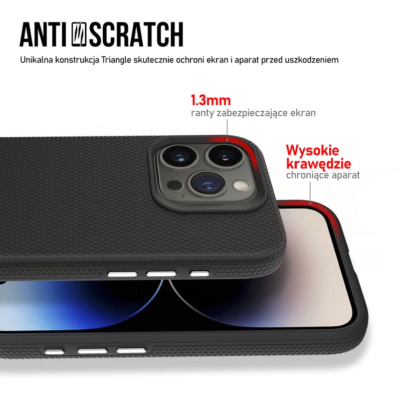 Husa Vmax Triangle pentru iPhone 16 Plus, Carcasa, Albastru