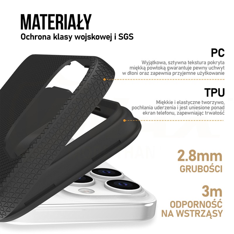 Husa Vmax Triangle pentru iPhone 16 Plus, Carcasa, Albastru