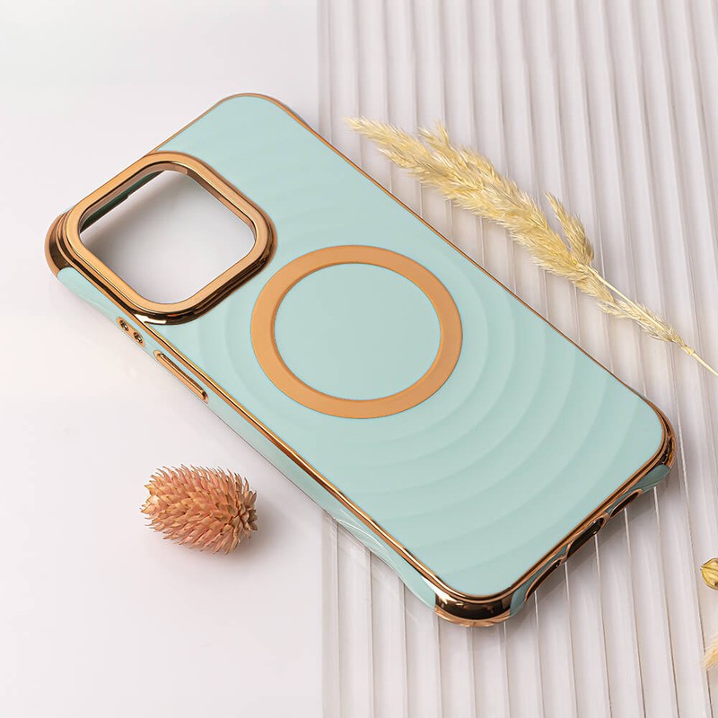Husa Circle Glam Mag pentru iPhone 16 Plus, Carcasa magnetica, Roz