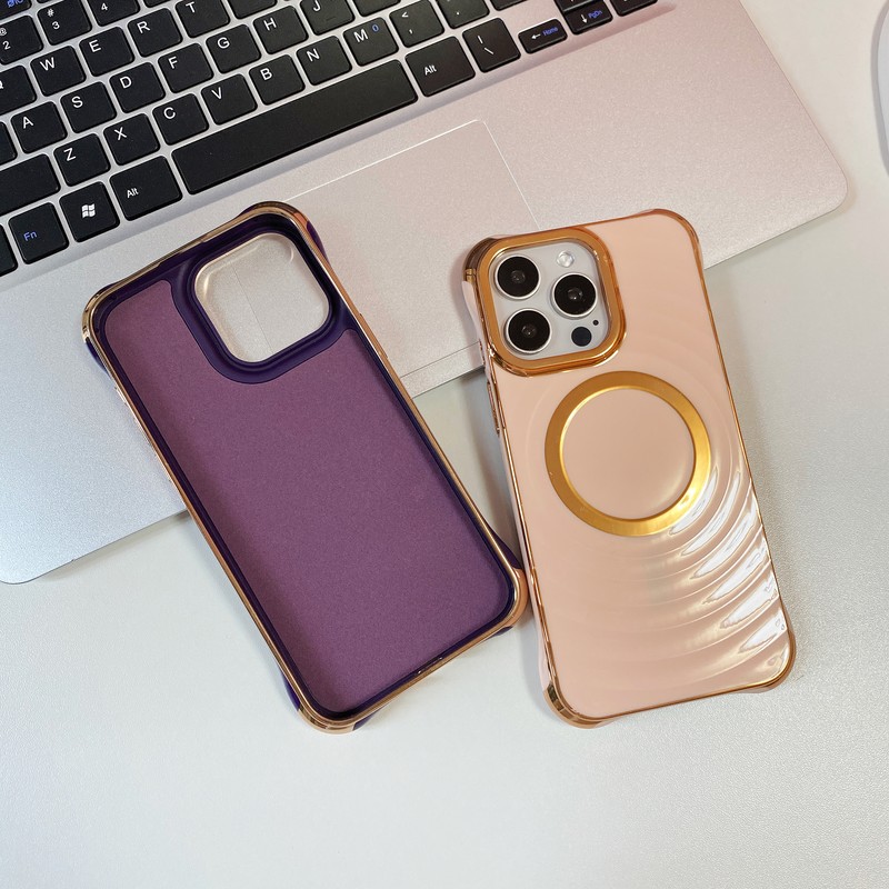 Husa Circle Glam Mag pentru iPhone 16 Plus, Carcasa magnetica, Roz