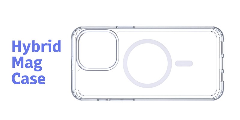 Husa Etteri Hybrid Mag pentru iPhone 15 Pro, Carcasa magnetica, Transparent
