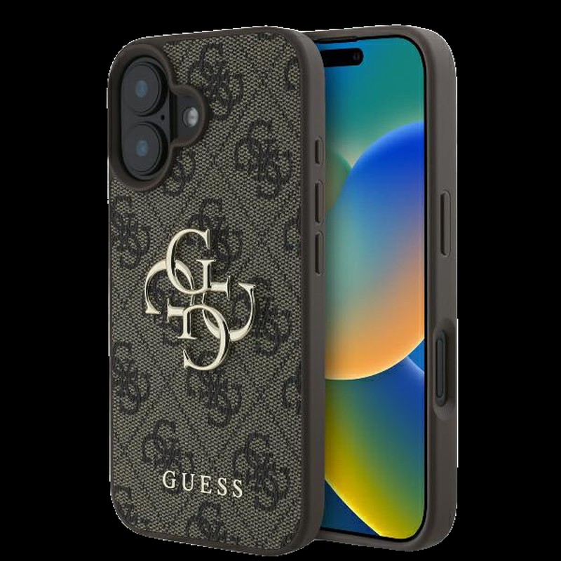 Husa Guess Logo pentru iPhone 16 Pro, Carcasa, Negru