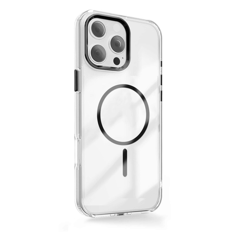 Husa Clear Thin Mag pentru iPhone 17 Air, Carcasa magnetica, Roz
