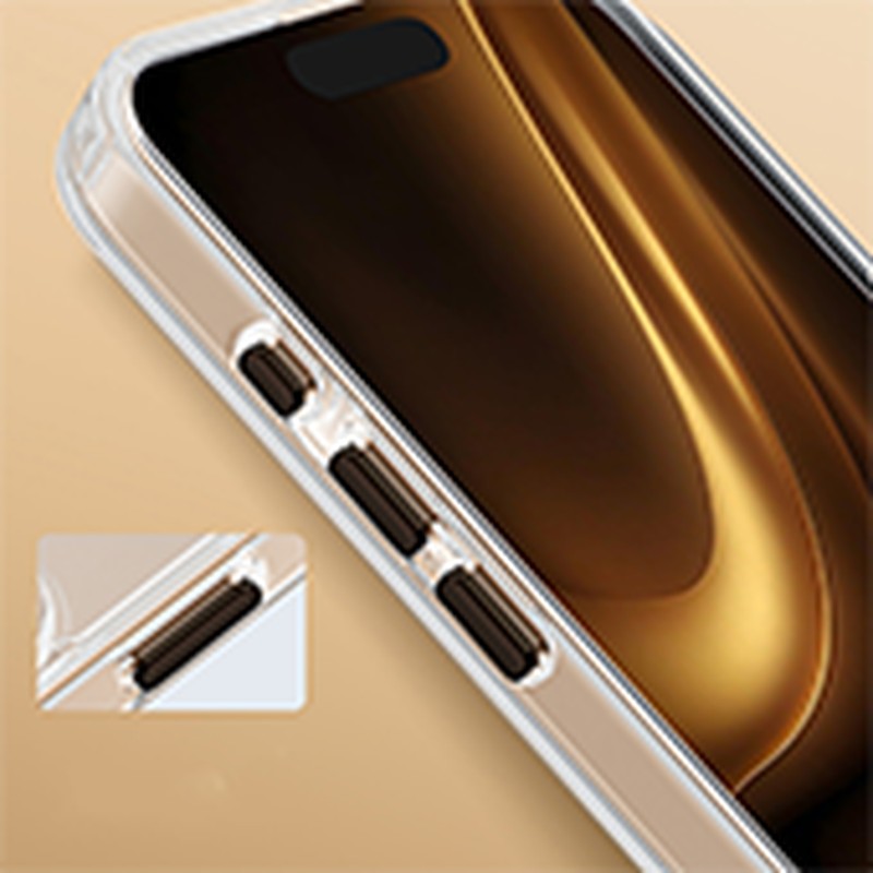 Husa Clear Thin Mag pentru iPhone 17 Air, Carcasa magnetica, Auriu