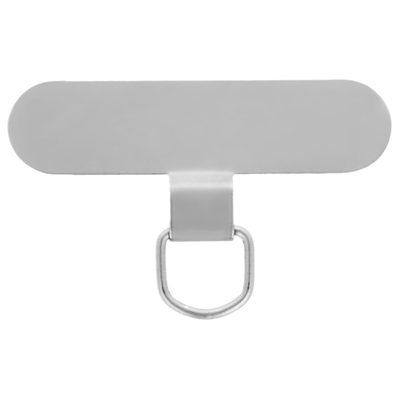 Insertie metalica universala pentru prinderea snurului la telefon, Argintiu