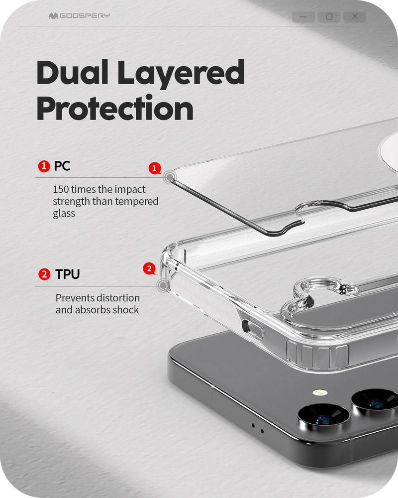 Husa Mercury Jell pentru iPhone 17 Air, Carcasa, Transparent