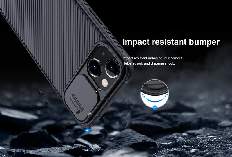 Husa Nillkin Camshield Pro pentru iPhone 17 Air, Carcasa, Negru