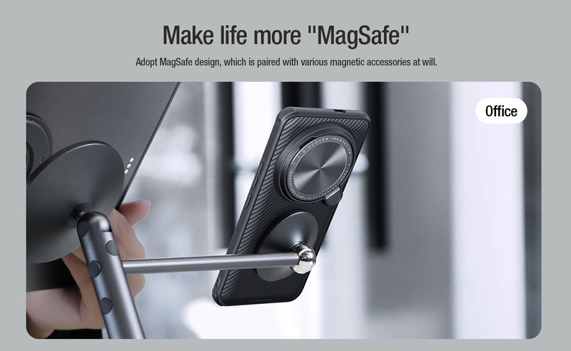 Husa Nillkin Camshield Prop Magnetic Lens pentru Samsung Galaxy Z Fold 7, Carcasa, Negru