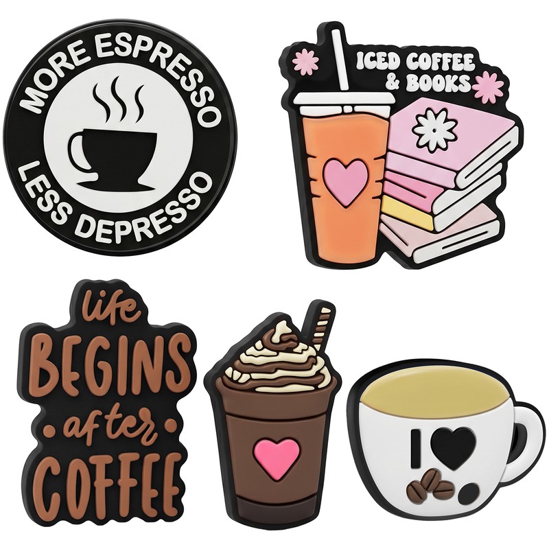 Set stickere 3D model Coffee