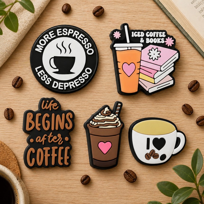 Set stickere 3D model Coffee