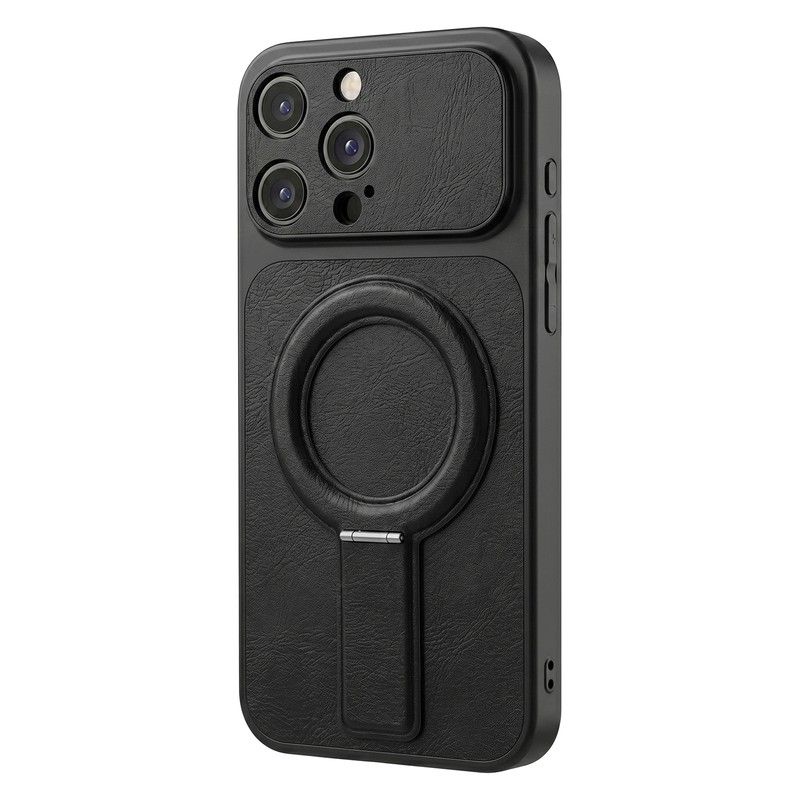 Husa Luxgrip Mag pentru iPhone 12, Carcasa magnetica, Negru