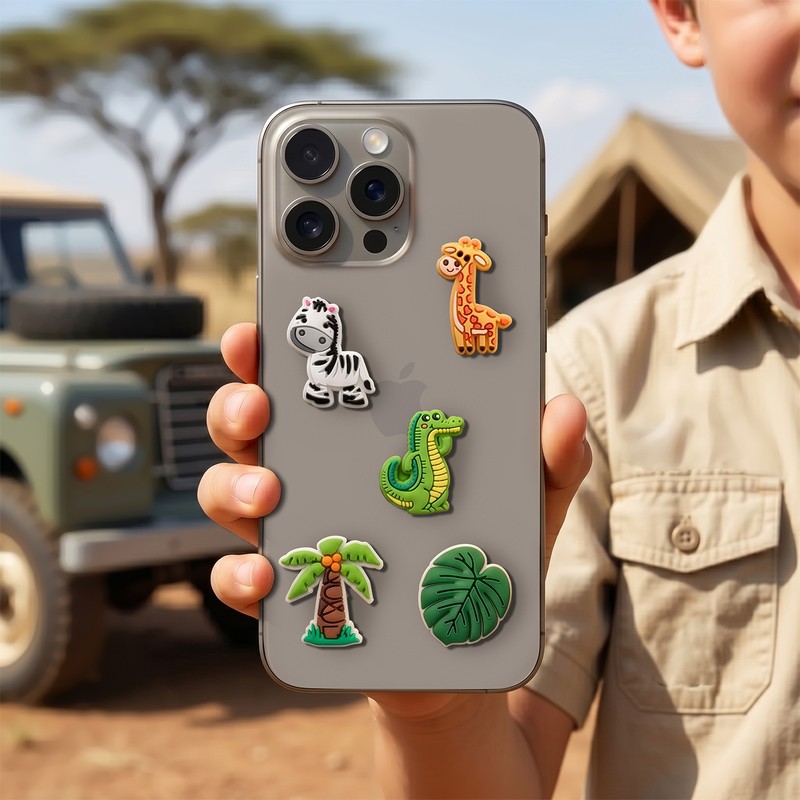 Set stickere 3D model Jungle