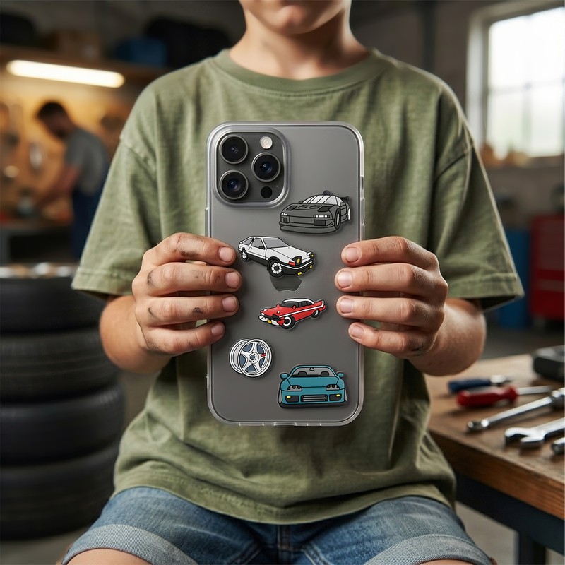 Set stickere 3D model Fast cars