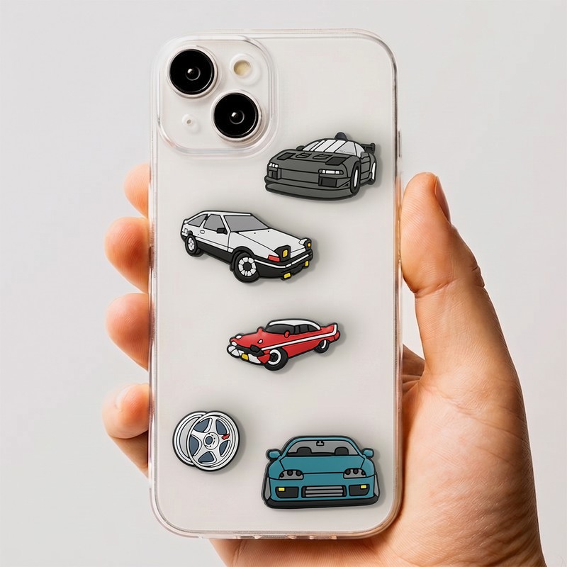 Set stickere 3D model Fast cars