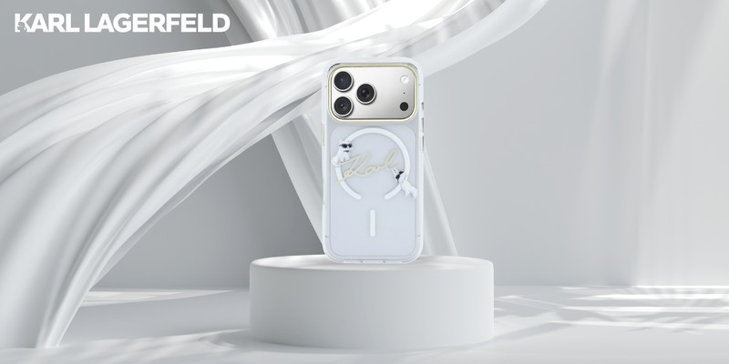 Husa Karl Lagerfeld Iml Choupettes Karl pentru iPhone 17 Pro, Carcasa magnetica, Transparent