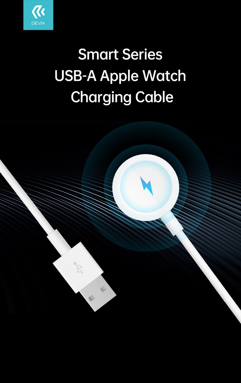 Incarcator wireless Devia Kintone, Fast Charge, Alb
