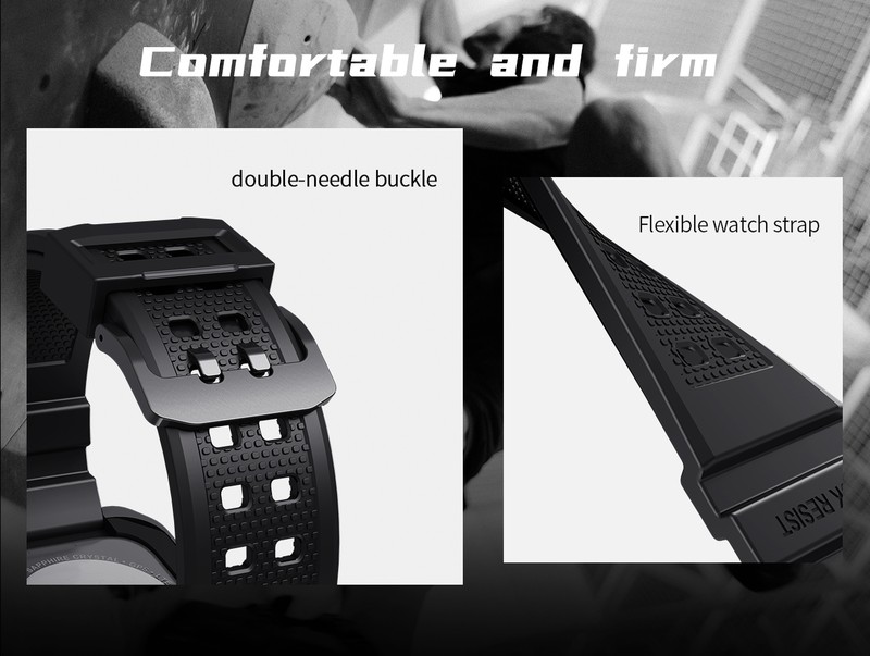 Curea smartwatch cu carcasa de protectie pentru Apple Watch 44 mm, TPU si metal, negru, DynaGuard