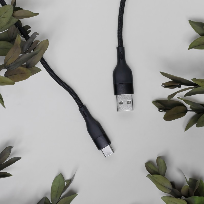 Cablu de date Maxlife MXUC-07, USB-A - USB-C, 1 m, 3A, negru