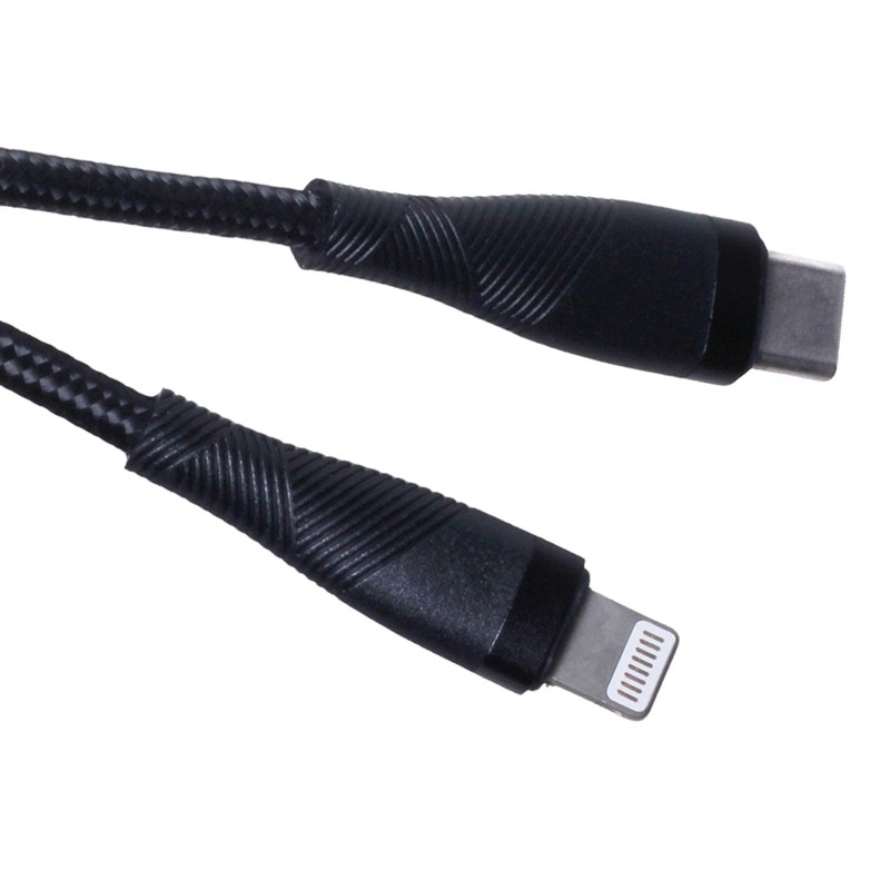 Cablu de date Maxlife MXUC-08, USB-C - Lightning, 1 m, 27W, negru