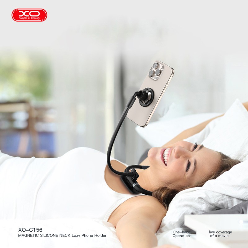Suport de birou XO C156, de gat, MagSafe, negru