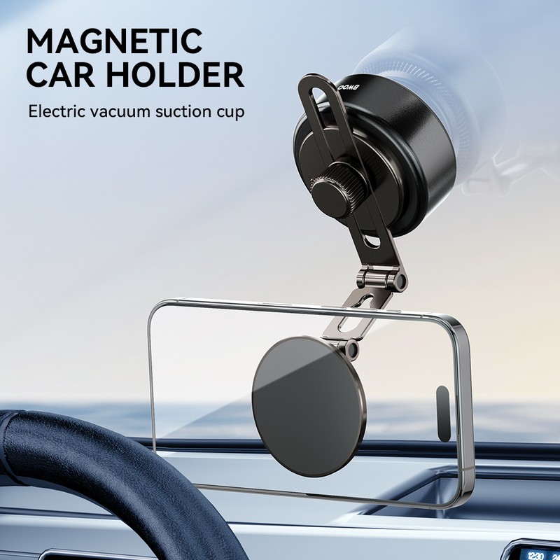 Suport auto BWOO ZJ140, cu ventuza, magnetic, negru