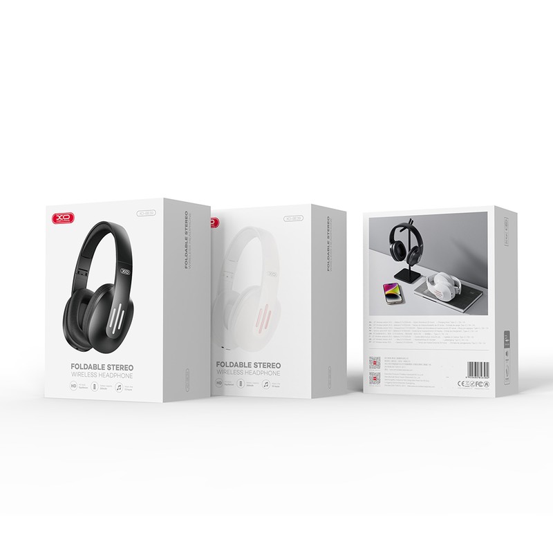 Casti over-ear XO BE39, Bluetooth, cu microfon, negre