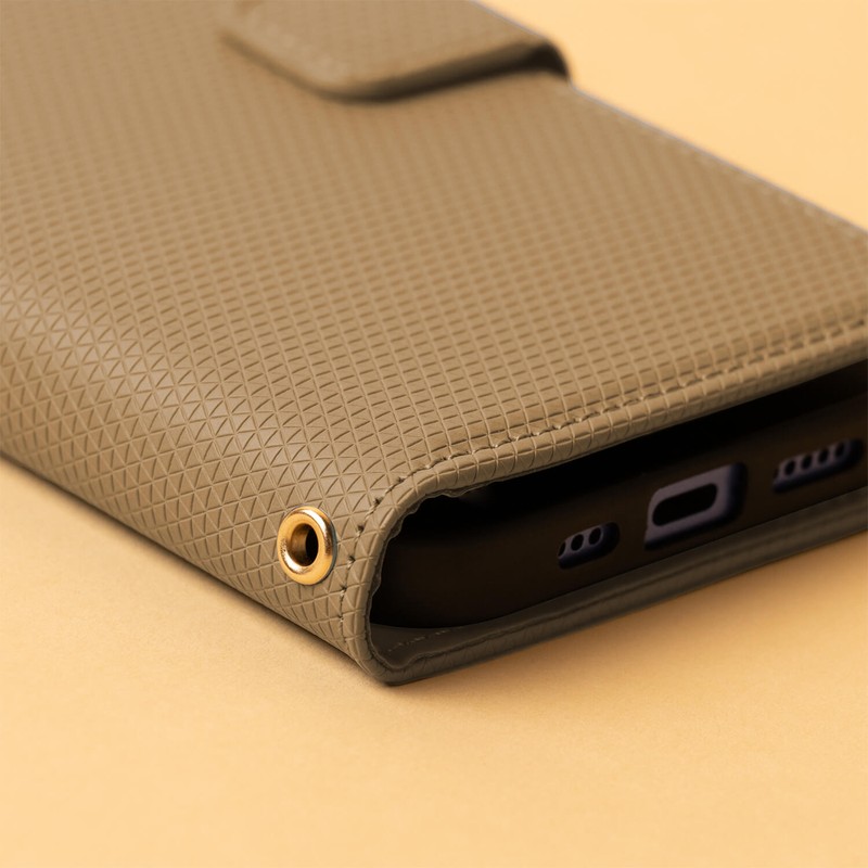 Husa Smart Triangle pentru Xiaomi Redmi A7 Pro, tip carte, Maro