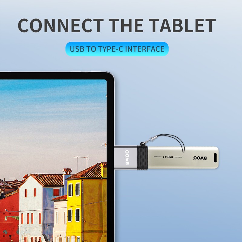 Adaptor OTG BWOO BZ-35, USB-C tata la USB mama, 2.4A, interfata USB 2.0. dimensiuni 31 x 21 x 9mm, gri
