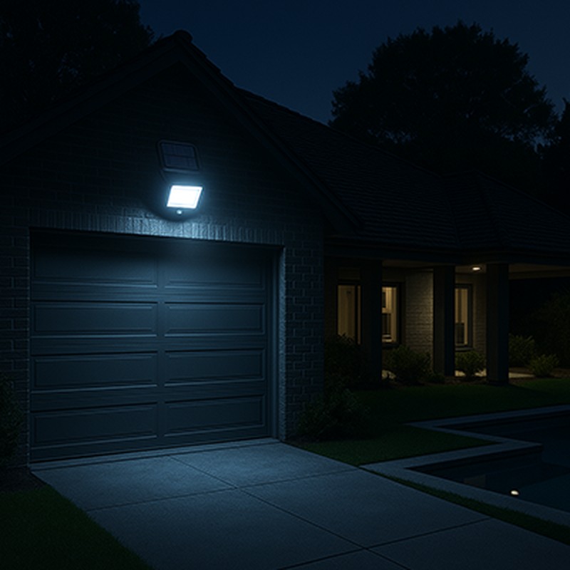 Lampa solara LED COB Forever Light Sunari FLS-06, senzor de miscare, 8W, 600 lm, lumina rece 6000K, acumulator 1800 mAh, panou solar 5,5V, 300 mA, dimensiuni 130 x 115 x 18mm, IP65, ABS
