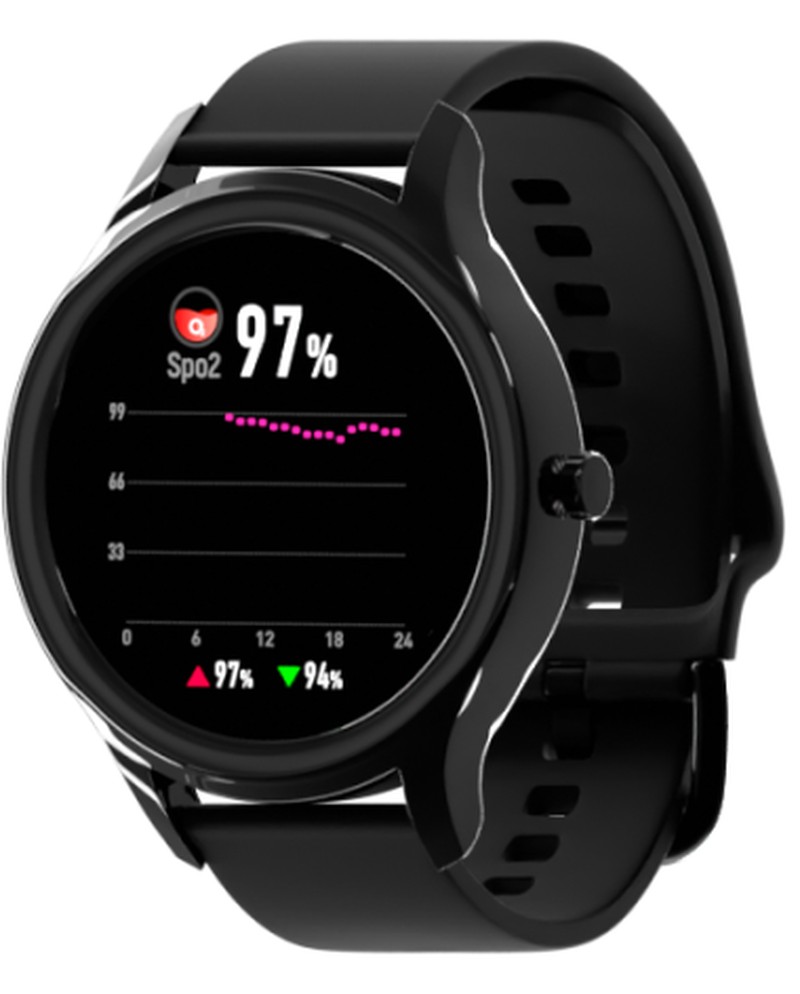 Smartwatch Forever ForeVive 3 SB-340, negru, IP68, incarcare 2 h, ecran 1,32 inch, IPS