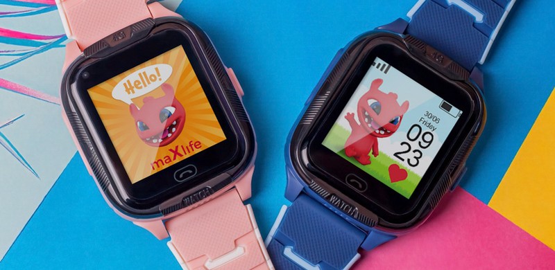Smartwatch Maxlife MXKW-350, GPS WiFi 4G, roz, IPX7, 1.4 inch 240 x 240 px, curea 248 mm