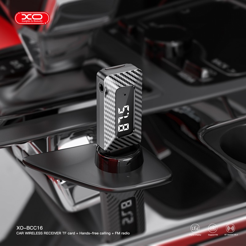 Transmitator FM XO BCC16 Bluetooth MP3 USB, USB tip A, Negru