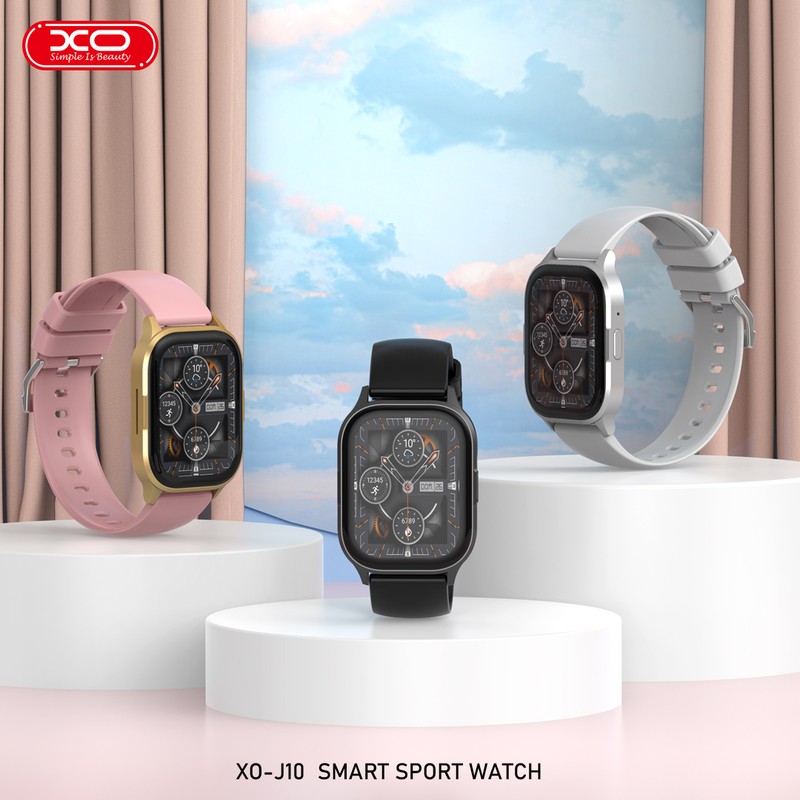 Smartwatch XO J10, AMOLED, negru, IP67, incarcare 2 h, ecran 2,01 inch, Amoled 2,01 inch 240 x 296 pix, bluetooth v.5.3