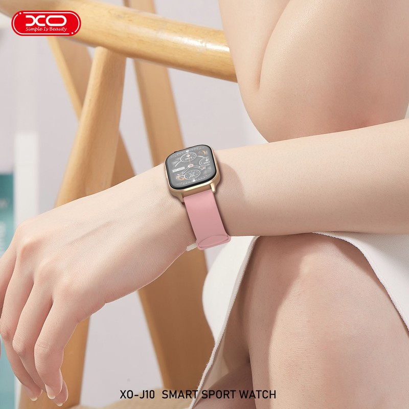 Smartwatch XO J10, AMOLED, negru, IP67, incarcare 2 h, ecran 2,01 inch, Amoled 2,01 inch 240 x 296 pix, bluetooth v.5.3