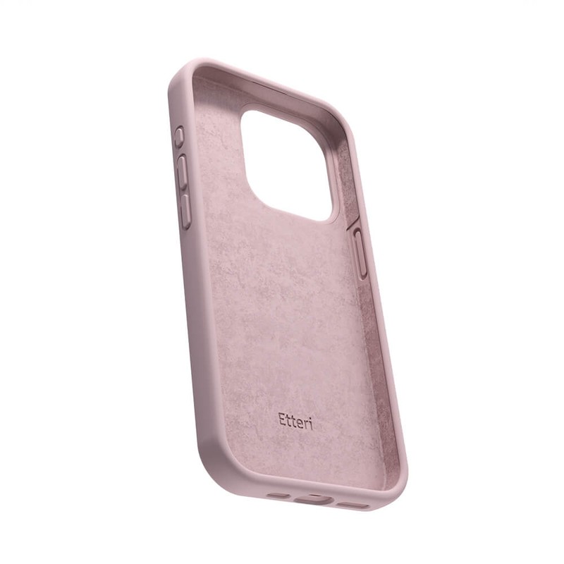 Husa Etteri Silicone pentru Samsung Galaxy A17 5G, Carcasa, -10°C pana la +45°C, orificii pentru atasarea unui snur, Roz