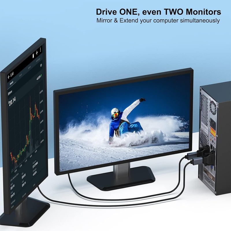 Set 2 adaptoare bidirectionale Benfei, DVI la HDMI, Full HD 1080p 1920x1080 @ 60Hz Negre