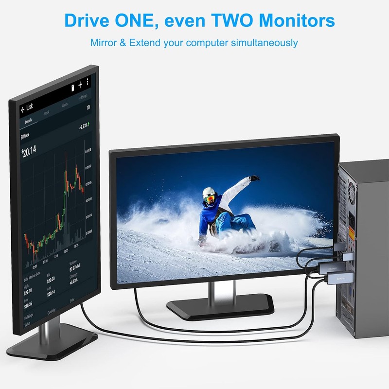Cablu Benfei unidirectional HDMI la DisplayPort, 4K 4096 x 2160 la 60Hz, 2K 144Hz 1080P 165Hz, lungime 1.8m, cu prelungire USB pentru alimentare suplimentara, invelis exterior textil impletit, carcasa conectori din aluminiu, Gri