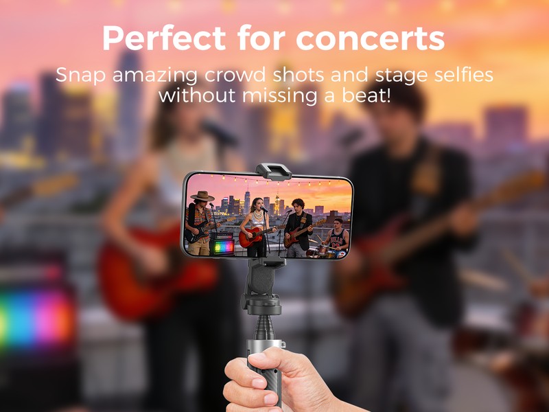 Selfie stick XO Bluetooth tripod SS29, tija 64 cm, rotire 360 °, telecomanda Negru