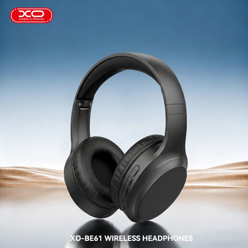 Casti over-ear bluetooth v.6.0, XO BE39, cu microfon, 500mAh, USB-C, functia ANC, dimensiuni 191 x 175 x 77mm, negre