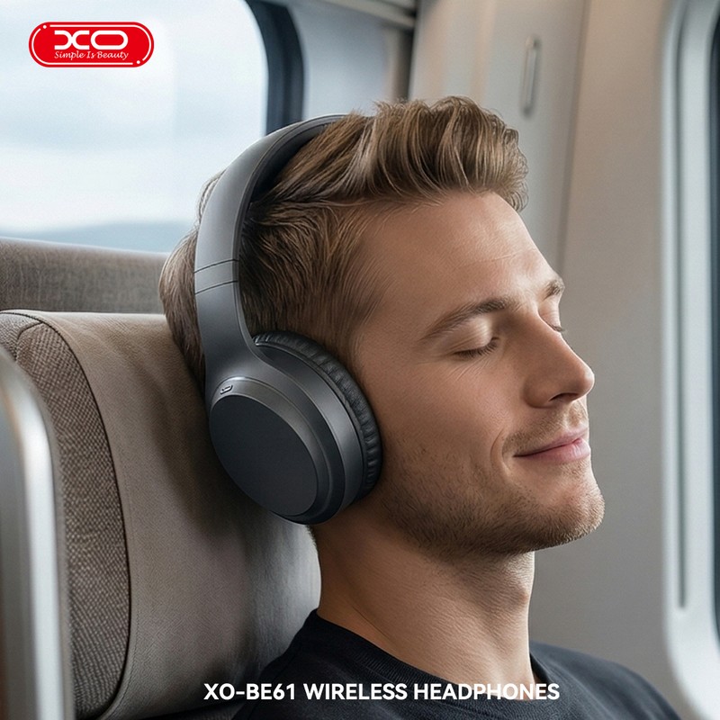 Casti over-ear bluetooth v.6.0, XO BE39, cu microfon, 500mAh, USB-C, functia ANC, dimensiuni 191 x 175 x 77mm, negre