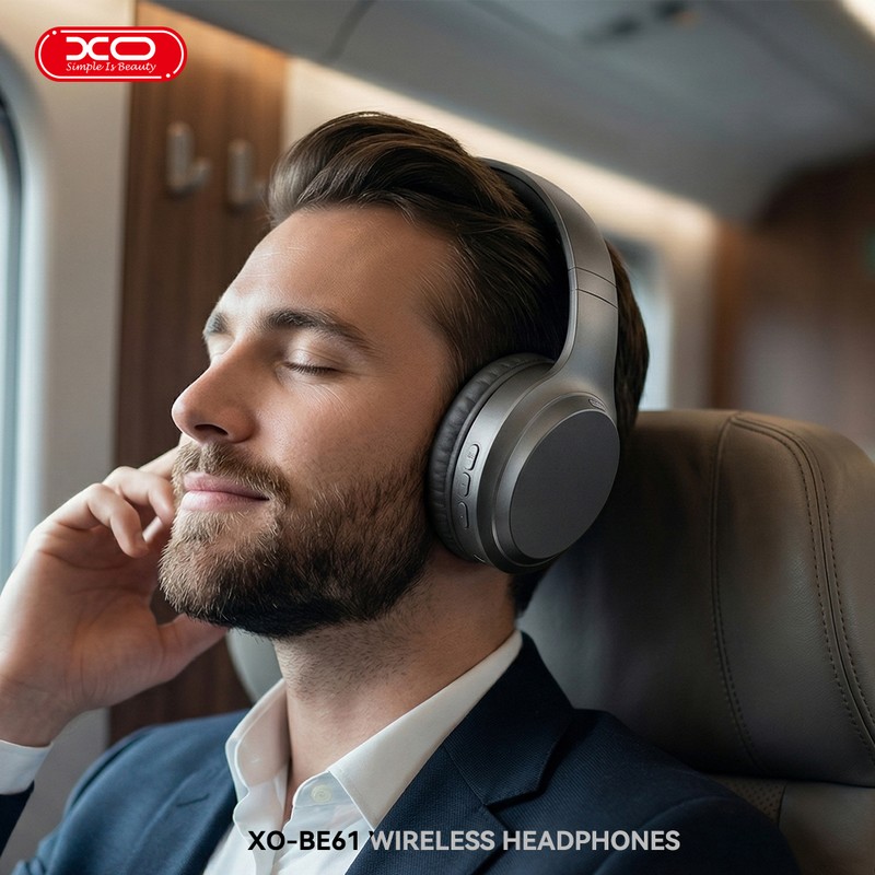 Casti over-ear bluetooth v.6.0, XO BE39, cu microfon, 500mAh, USB-C, functia ANC, dimensiuni 191 x 175 x 77mm, negre