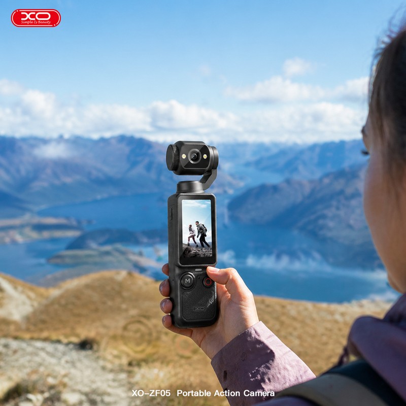 Camera de actiune XO sport ZF05 2,5K, 2000 mAh, Negru