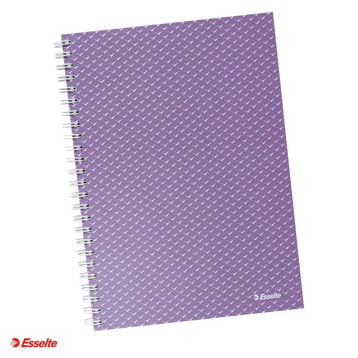 Liniatura Dictando (Linii) A5 - Caiet de birou Esselte Colour'Breeze, carton, A5, 80 coli, cu spira, dictando, pentru documente perforate, hartie 80 g/mp, lavanda