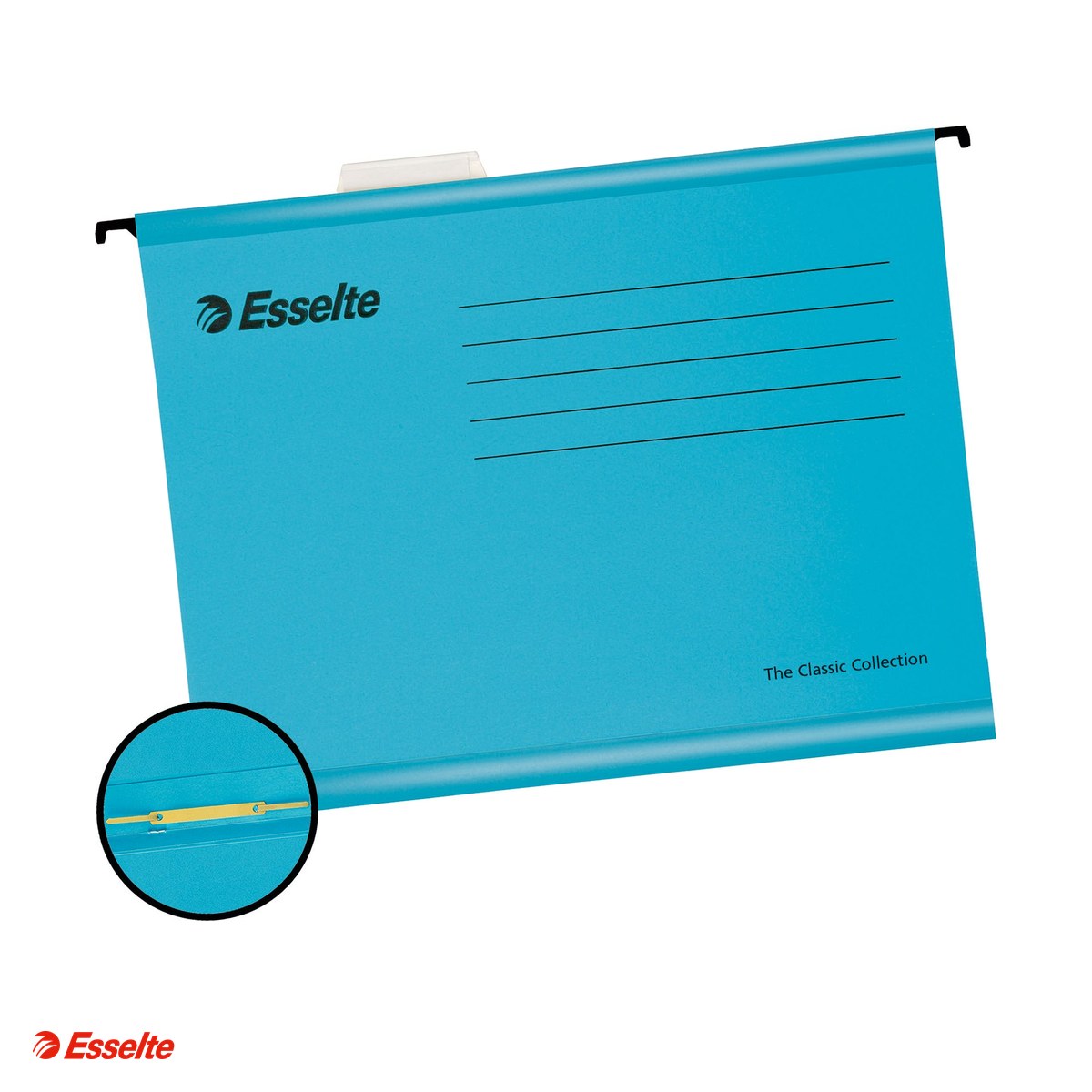 Dosare suspendabile - Dosar suspendabil Esselte Classic cu sina, carton, A4, pentru arhivare, albastru