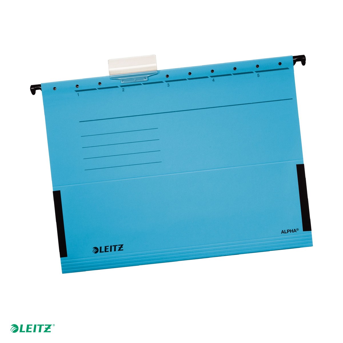 Dosare suspendabile - Dosar suspendabil Leitz Alpha, carton, A4, cu burduf, pentru arhivare, albastru