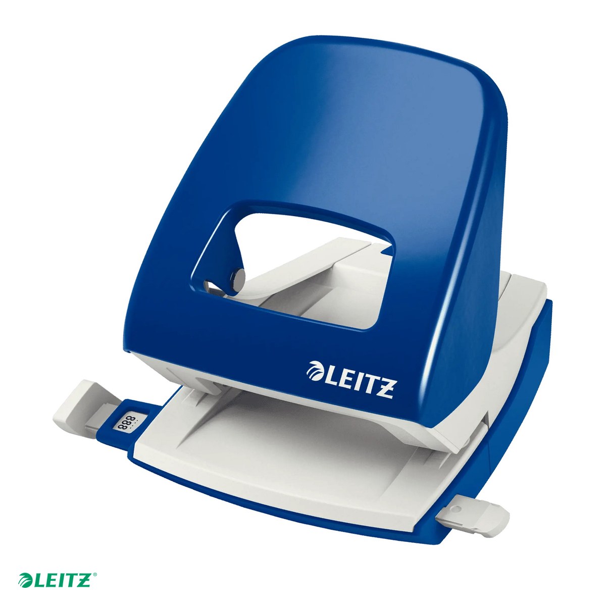Tehnica de birou - Perforator metalic Leitz 5008 NeXXt Series, perforare 30 coli, pentru documente perforate, albastru